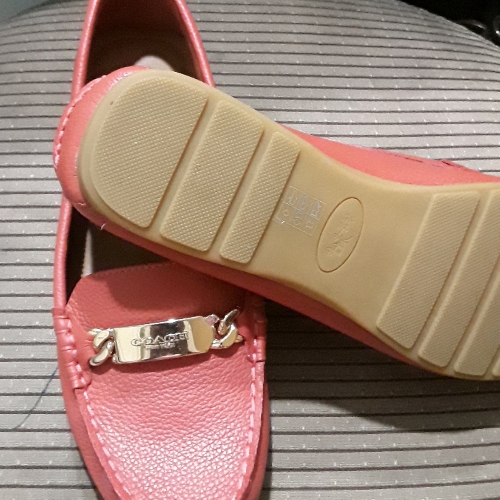 RePosh Coral Coach Loafers